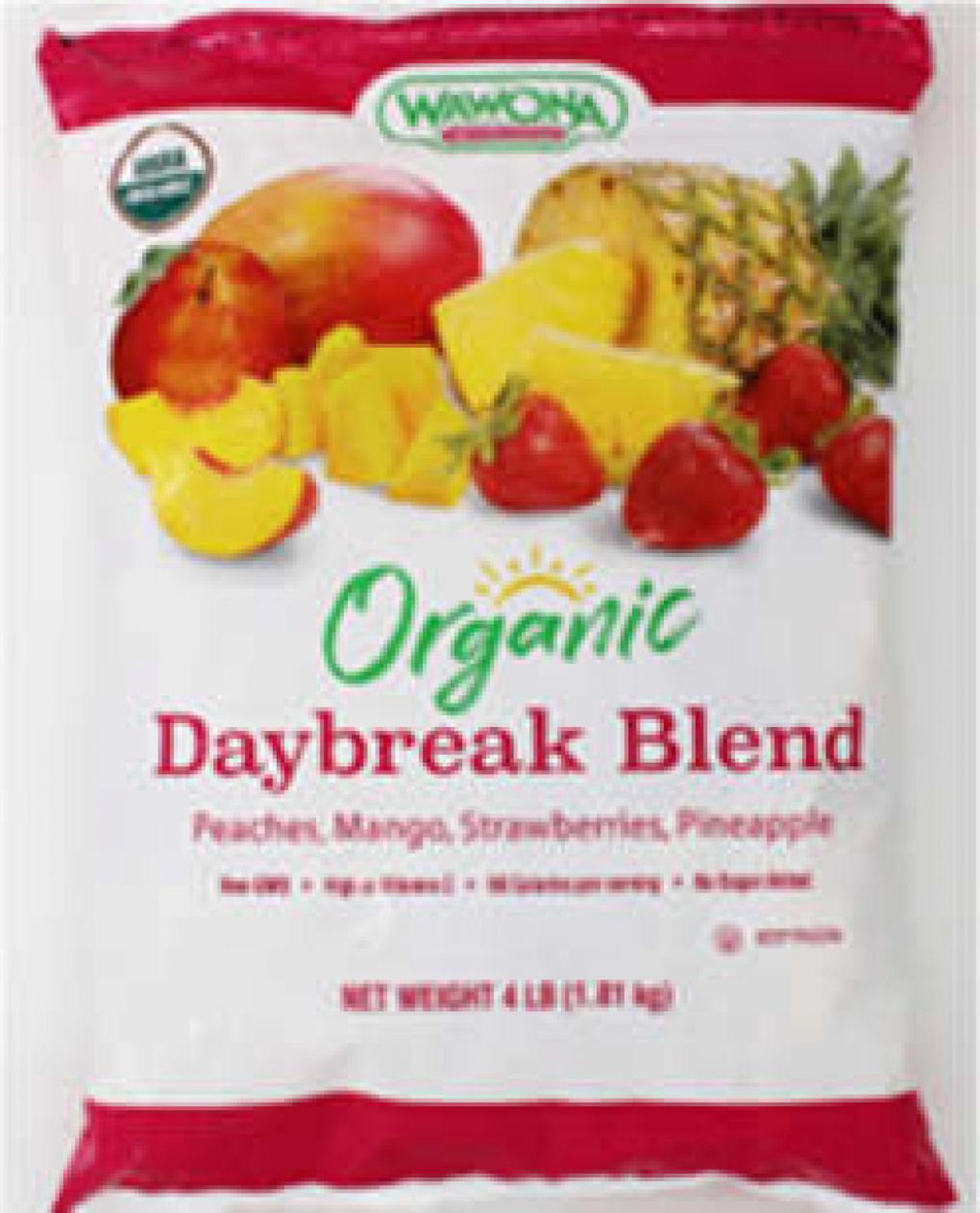 Wawona Frozen Foods has recalled packages of its Organic DayBreak Blend frozen fruit as a cautionary move over concerns of Hepatitis A contamination, according to the U.S. Food and Drug Administration. There have been no illnesses associated with the product, but the packages contain strawberries grown in Mexico that have the potential for contamination.