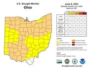 Ohio has officially entered a drought, with 62% of the state in areas experiencing a moderate drought.